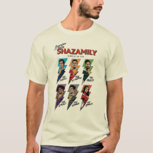SHAZAM! Fury of the Gods   SHAZAMily Comic Bolts T-Shirt