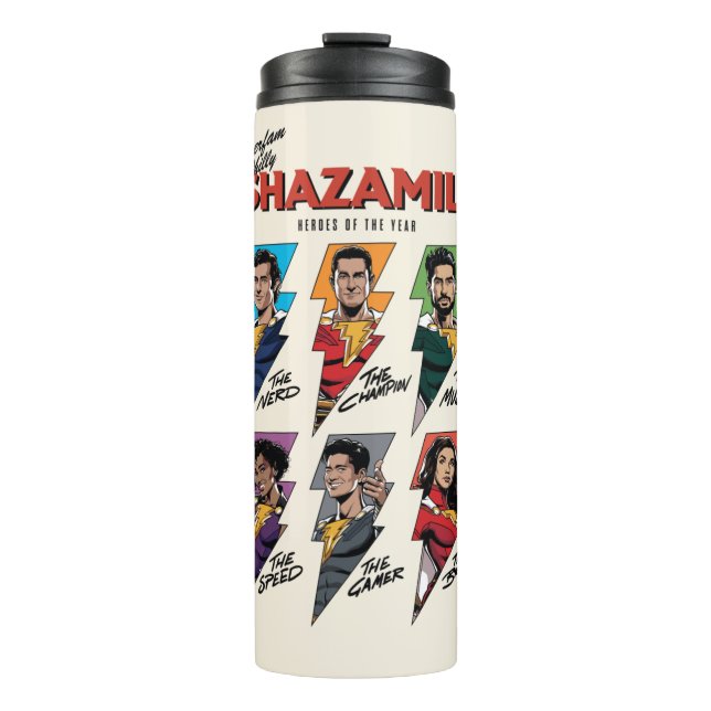 SHAZAM! Fury of the Gods | SHAZAMily Comic Bolts Thermal Tumbler (Front)