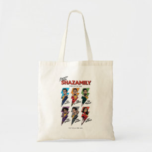 SHAZAM! Fury of the Gods SHAZAMily Comic Bolts Tote Bag