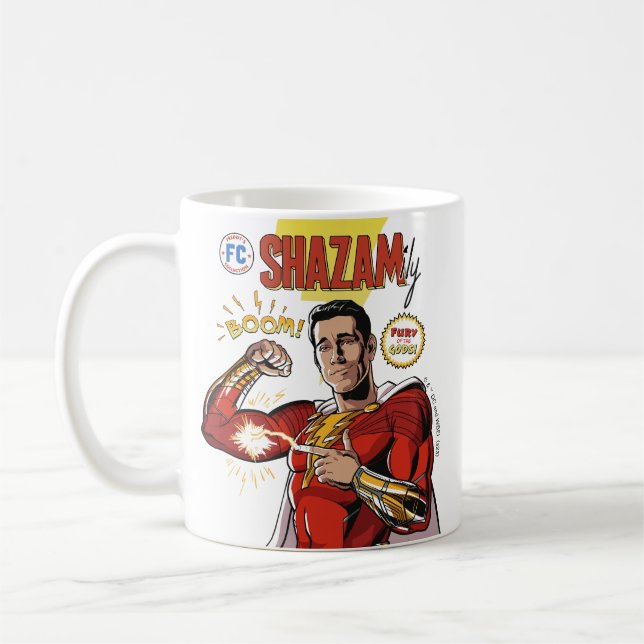 SHAZAM! Fury of the Gods | SHAZAMily Comic Cover Coffee Mug (Left)