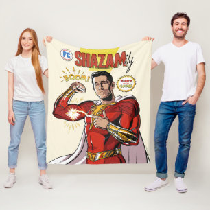 SHAZAM! Fury of the Gods   SHAZAMily Comic Cover Fleece Blanket