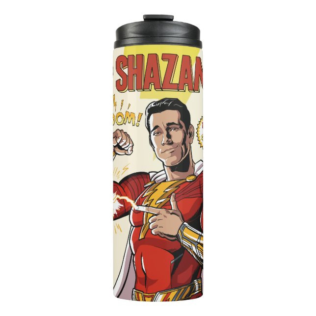SHAZAM! Fury of the Gods | SHAZAMily Comic Cover Thermal Tumbler (Front)