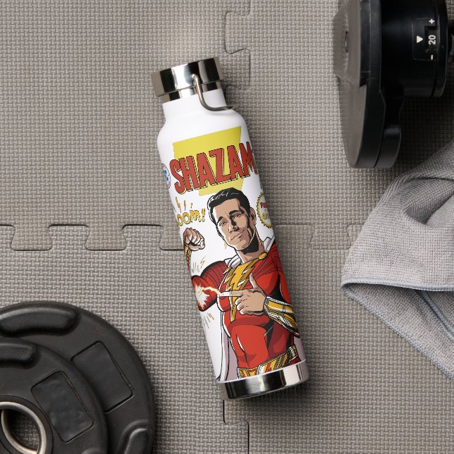 SHAZAM! Fury of the Gods | SHAZAMily Comic Cover Water Bottle (Gym)