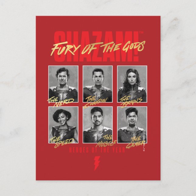 SHAZAM! Fury of the Gods | SHAZAMily Yearbook Postcard (Front)