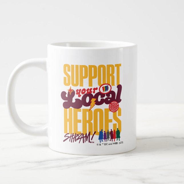 SHAZAM! Fury of the Gods | Support Local Heroes Large Coffee Mug (Left)