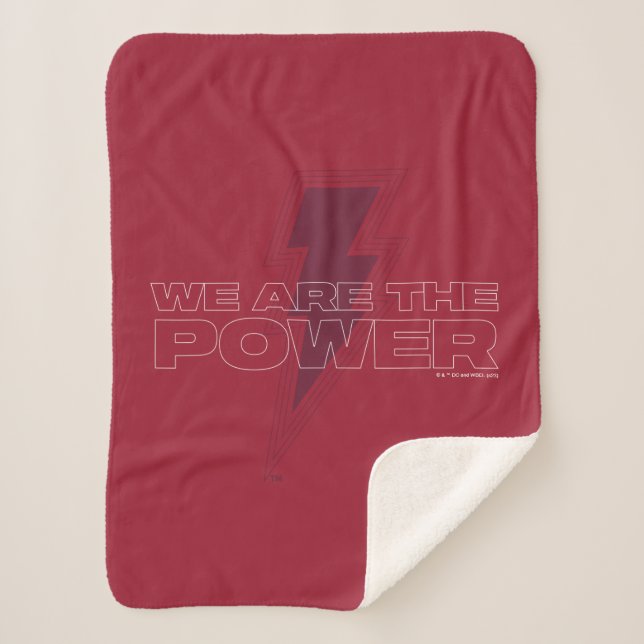 SHAZAM! Fury of the Gods | We Are The Power Sherpa Blanket (Front)