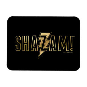 SHAZAM! Gold Logo Magnet