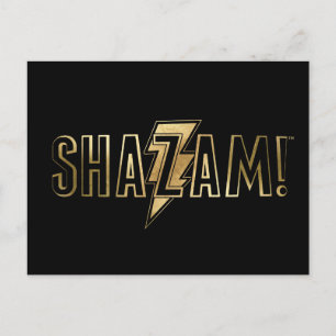 SHAZAM!   Gold Logo Postcard
