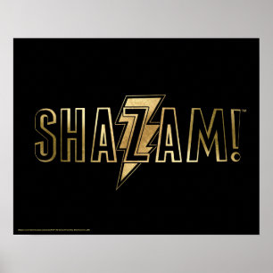 SHAZAM!   Gold Logo Poster