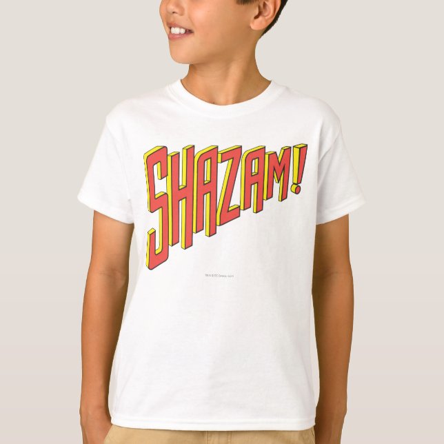 Shazam Logo Red/Yellow T-Shirt (Front)