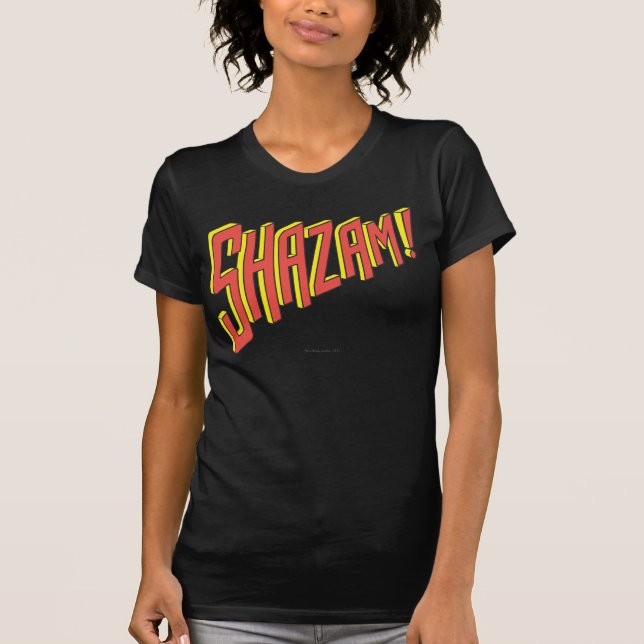 Shazam Logo Red/Yellow T-Shirt (Front)