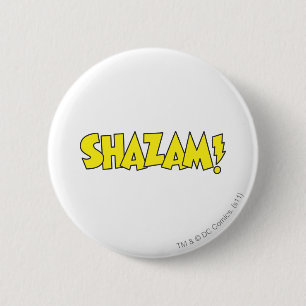 Shazam Logo Yellow 6 Cm Round Badge