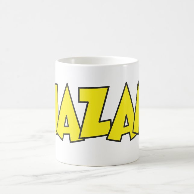 Shazam Logo Yellow Coffee Mug (Center)