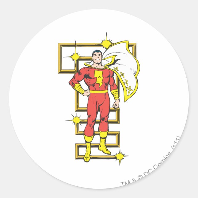 SHAZAM Poses Classic Round Sticker (Front)