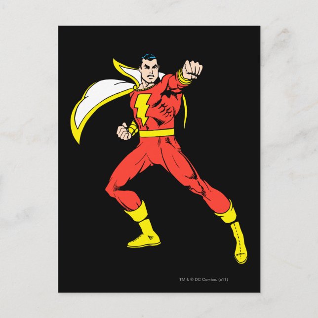 Shazam Ready to Fight Postcard (Front)