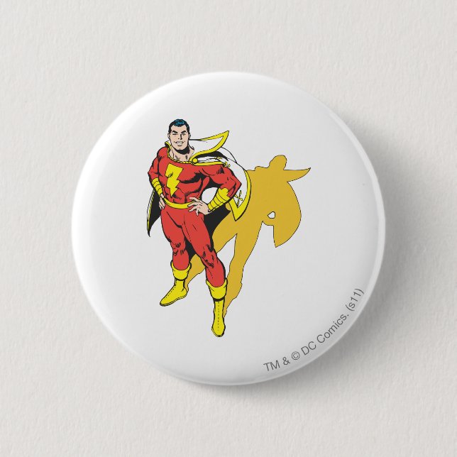 SHAZAM Shadow 6 Cm Round Badge (Front)