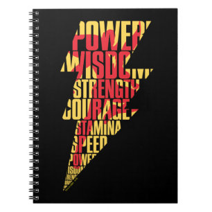 SHAZAM! Shazam Abilities Lightning Graphic Notebook