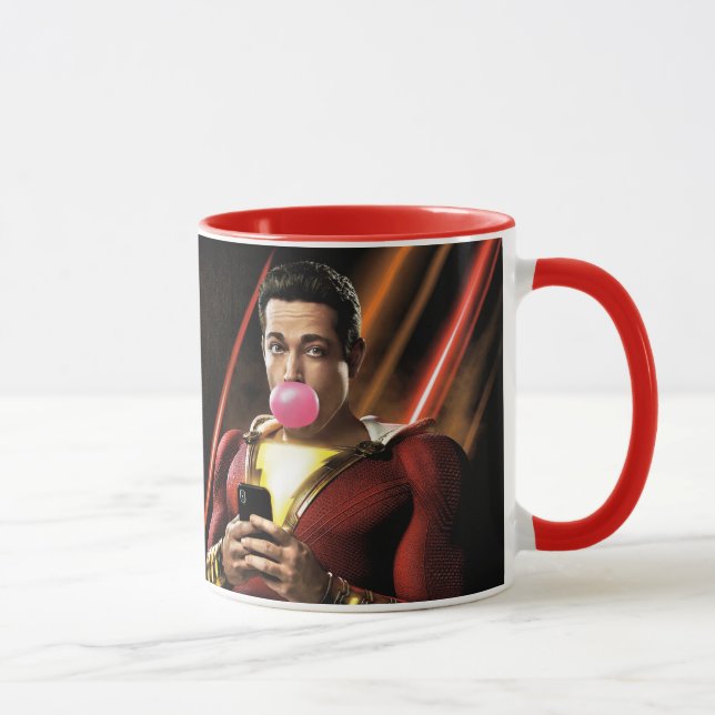 SHAZAM! | Shazam Blowing Bubble Gum Mug (Right)