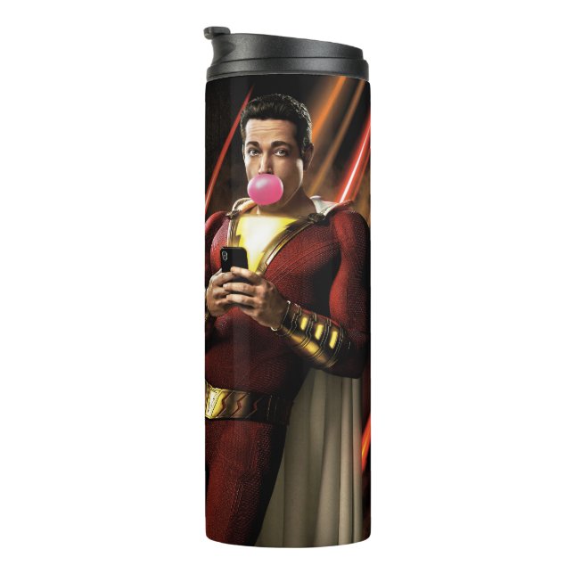 SHAZAM! | Shazam Blowing Bubble Gum Thermal Tumbler (Rotated Right)