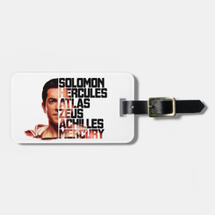 SHAZAM! Shazam Closeup Acronym Graphic Luggage Tag
