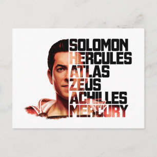 SHAZAM!   Shazam Closeup Acronym Graphic Postcard