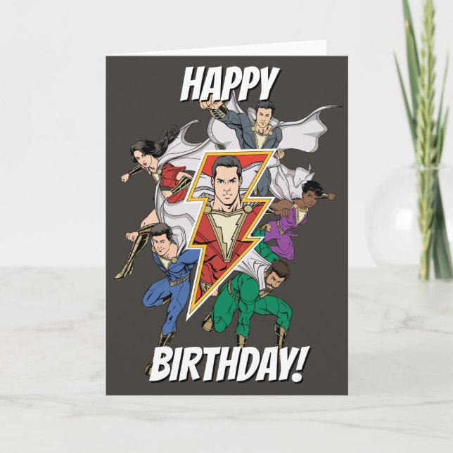 SHAZAM! | Shazam Family Graphic Card (Front)