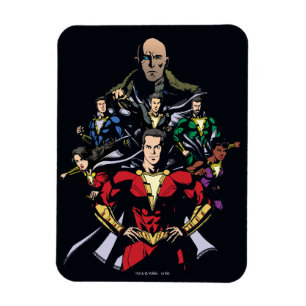 SHAZAM! Shazam Family Vs. Dr. Sivana Magnet