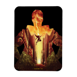 SHAZAM! Shazam Sunset Silhouette Magnet