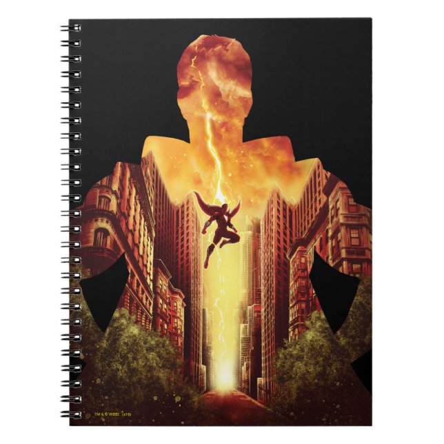 SHAZAM! | Shazam Sunset Silhouette Notebook (Front)