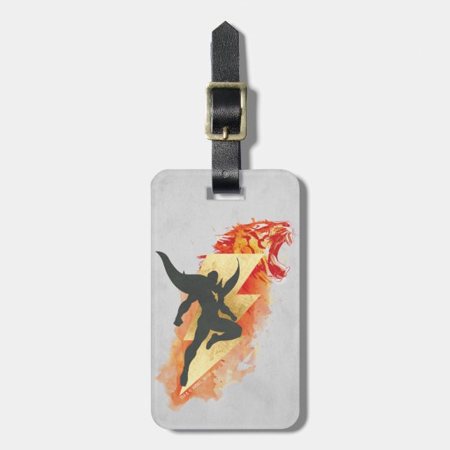 SHAZAM! | Shazam Tiger & Lightning Graphic Luggage Tag (Front Vertical)