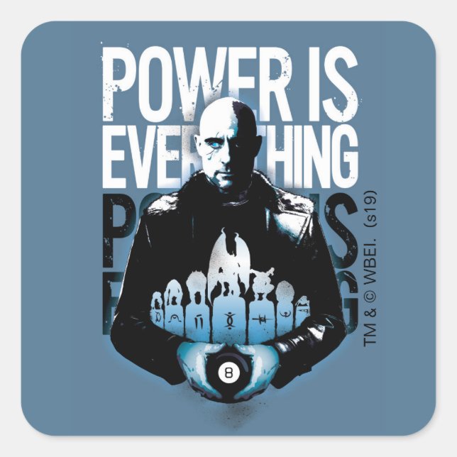 SHAZAM! | Sivana "Power Is Everything" Square Sticker (Front)