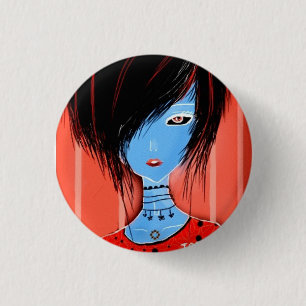 She 3 Cm Round Badge