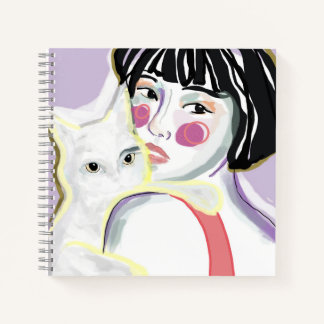 she and her cat notebook