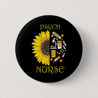 She Became A Psych Nurse Psychiatric Nursing Menta 6 Cm Round Badge