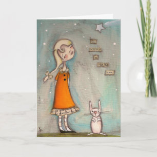 She Believed in Wishing Stars Card