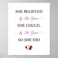 She Believed She Could By His Grace So She Did