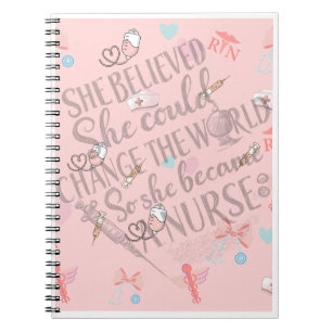 She Believed She Could -- RN Pastel Notebook