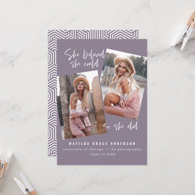 She believed she could so she did graduation (Front/Back In Situ)