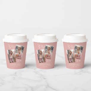 She believed she could so she did graduation  pape paper cups