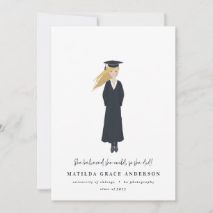 She believed she could so she did graduation party