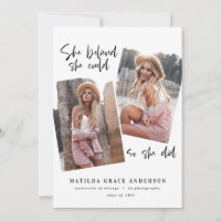 She believed she could so she did graduation party