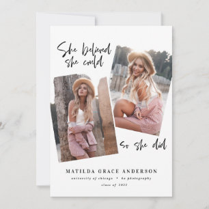 She believed she could so she did graduation party