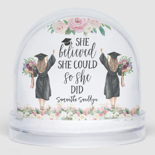 She Believed She Could so She Did Graduation  Snowglobe