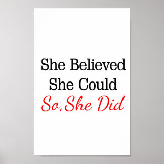 She Believed She Could...So She Did! Poster