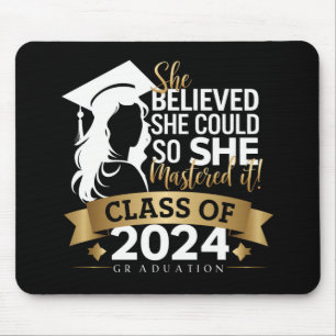 She Believed She Could So She Mastered It 2024 Mouse Pad