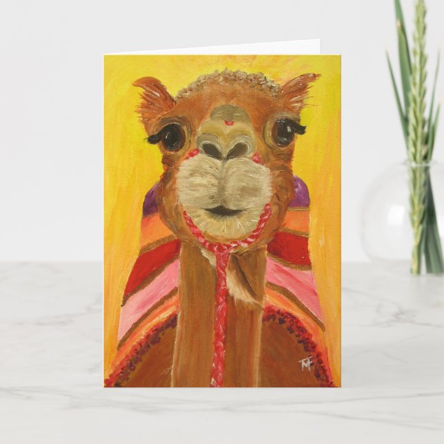 She-Camel Suzie Greeting Card (Front)