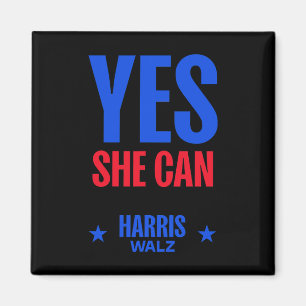 She Can 2024 Election President Kamala Harris 1  Magnet