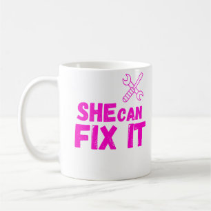 She Can Fix It DIY Mug Design