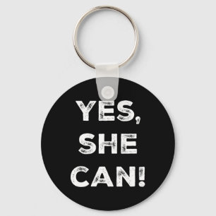 She Can Kamala Harris Dnc Slogan President 2024 Key Ring