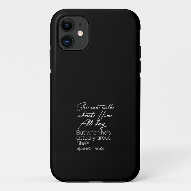 she can talk about film all day but when he's actu Case-Mate iPhone case (Back)